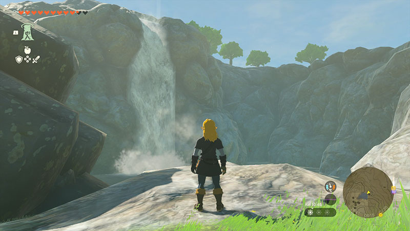 ローム山｜巨大な滝つぼが残るハイラル丘陵最大の山